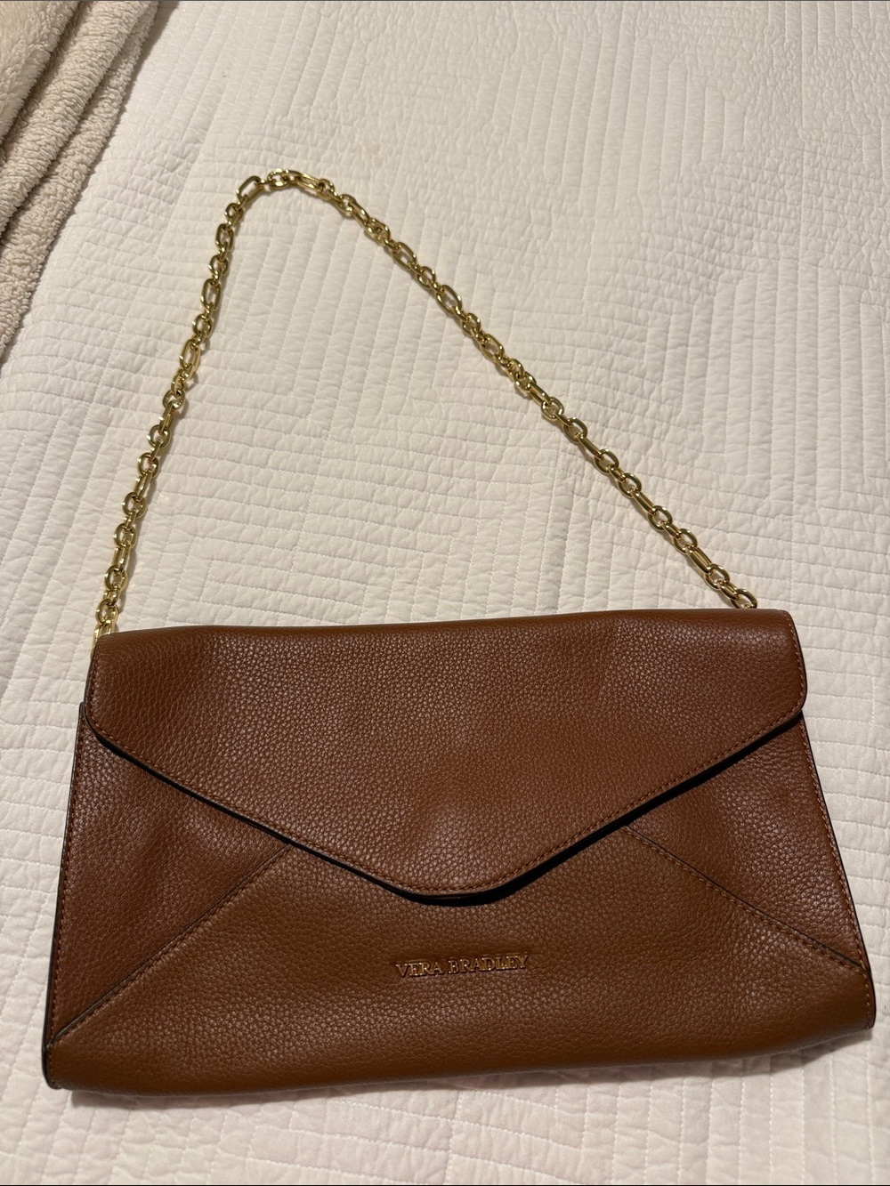 Vera Bradley leather envelope bag